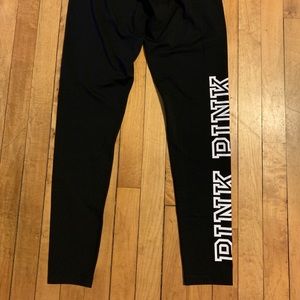 V.S. Pink Ultimate Leggings, Black, M, New